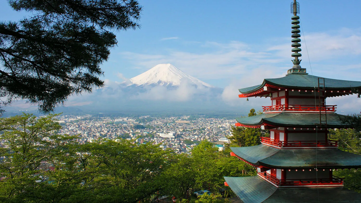 Japan – Fujiyoshida gelegen aan de voet van de berg Fuji
